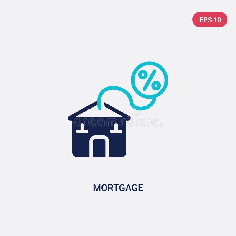 Two color mortgage vector icon from digital economy concept. isolated blue mortgage vector sign symbol can be use for web, mobile and logo. eps 10. Two color mortgage vector icon from digital economy concept. isolated blue mortgage vector sign symbol can be use for web, mobile and logo. eps 10