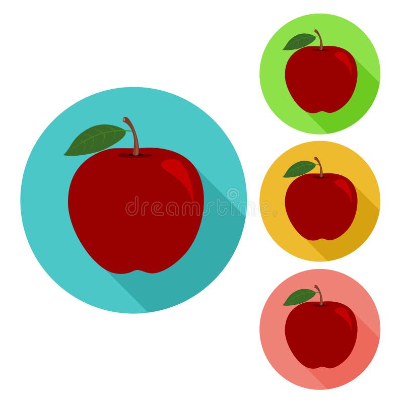 Icône d'Apple icône plate de pomme