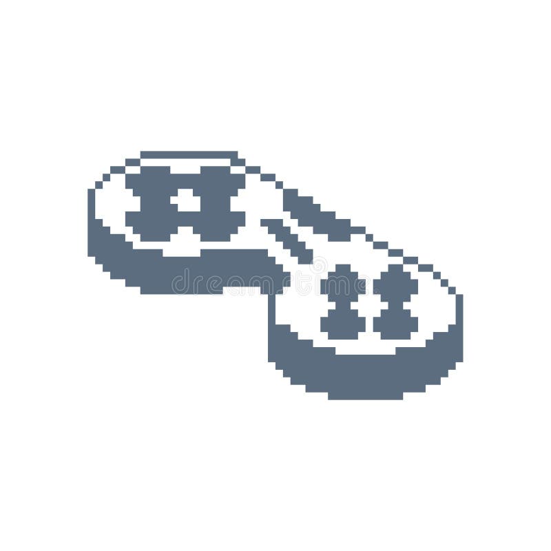 Icône d'art de pixel de Gamepad Manette 8bit Escroquerie de vieille école de jeu vidéo illustration de vecteur Icône d'art de pixel de Gamepad Manette 8bit Escroquerie de vieille école de jeu vidéo illustration de vecteur