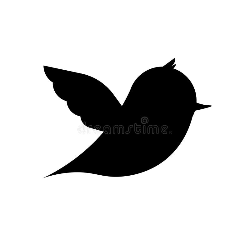 Icône d'oiseau, logo plat de conception graphique, illustration de vecteur illustration stock Icône d'oiseau, logo plat de conception graphique, illustration de vecteur illustration stock