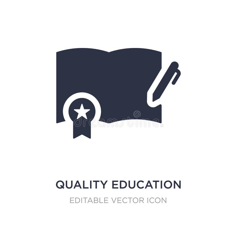 icône d'éducation de qualité sur le fond blanc Illustration simple d'élément de concept d'éducation illustration libre de droits icône d'éducation de qualité sur le fond blanc Illustration simple d'élément de concept d'éducation illustration libre de droits