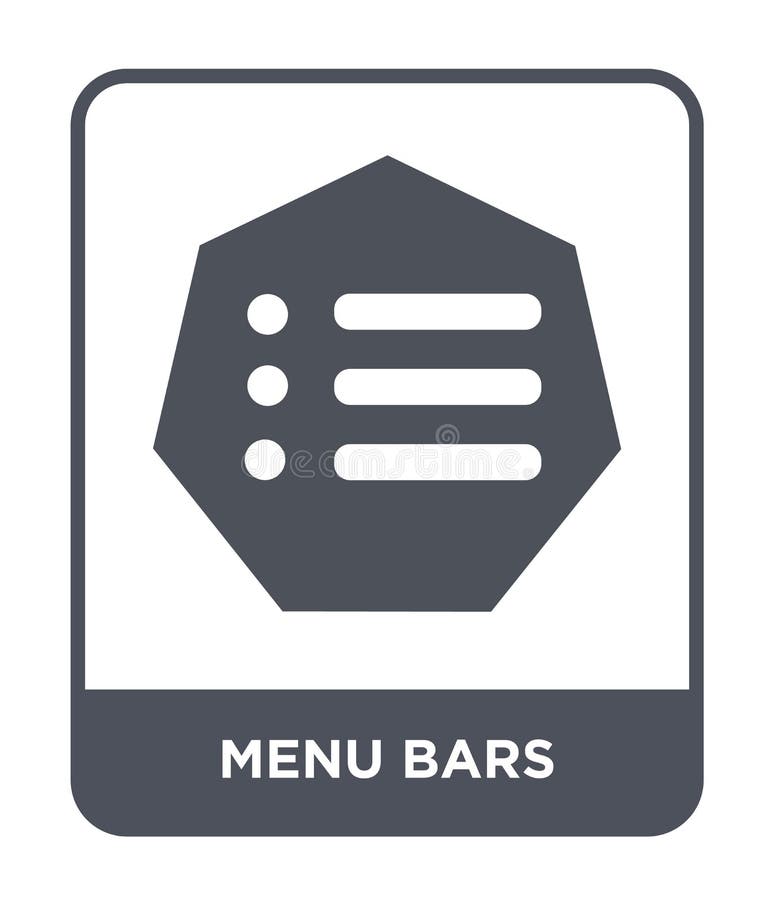 icône de barres de menu dans le style à la mode de conception icône de barres de menu d'isolement sur le fond blanc les barres de illustration de vecteur icône de barres de menu dans le style à la mode de conception icône de barres de menu d'isolement sur le fond blanc les barres de illustration de vecteur