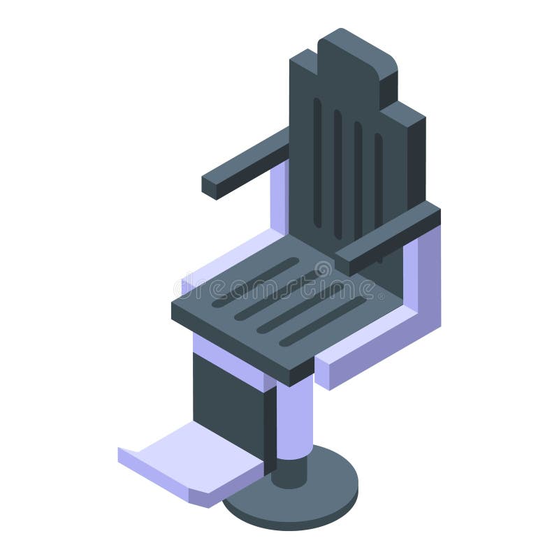 Classic barber chair icon isometric vector. Furniture studio. Object work. Classic barber chair icon isometric vector. Furniture studio. Object work