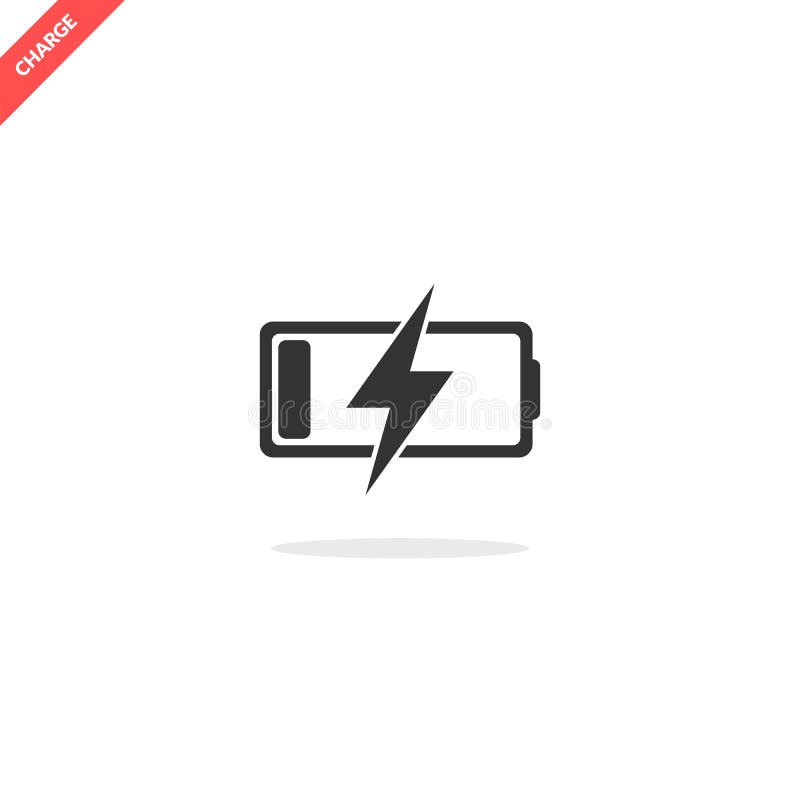 Icône de charge de batterie illustration stock Icône de charge de batterie illustration stock
