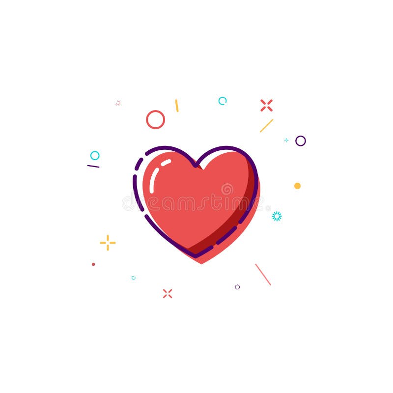 Icône de coeur de concept Ligne mince conception plate de coeur Carte heureuse de jour de valentines Illustration de vecteur d'is illustration stock Icône de coeur de concept Ligne mince conception plate de coeur Carte heureuse de jour de valentines Illustration de vecteur d'is illustration stock