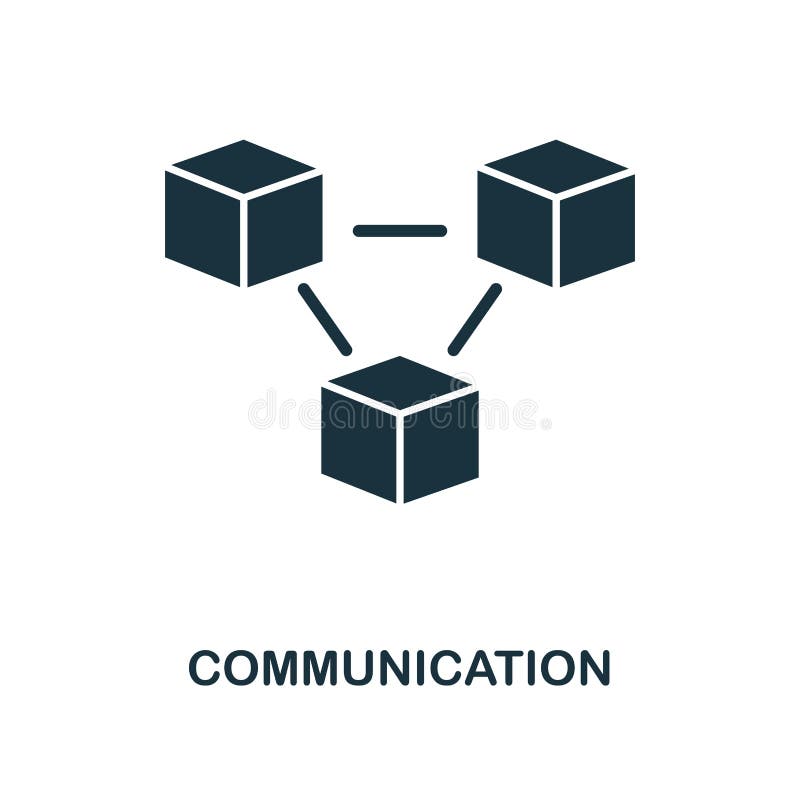 Icône de communication Conception monochrome de style de collection d'icône d'apprentissage automatique UI et UX Icône parfaite d illustration stock Icône de communication Conception monochrome de style de collection d'icône d'apprentissage automatique UI et UX Icône parfaite d illustration stock