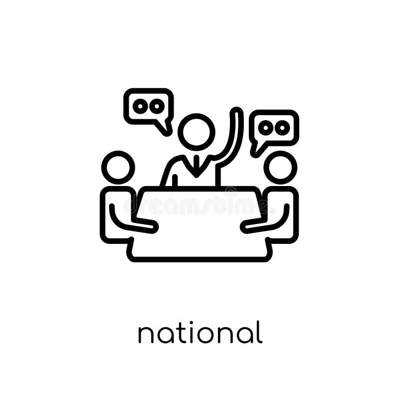Icône de conseil économique national illustration de vecteur Icône de conseil économique national illustration de vecteur