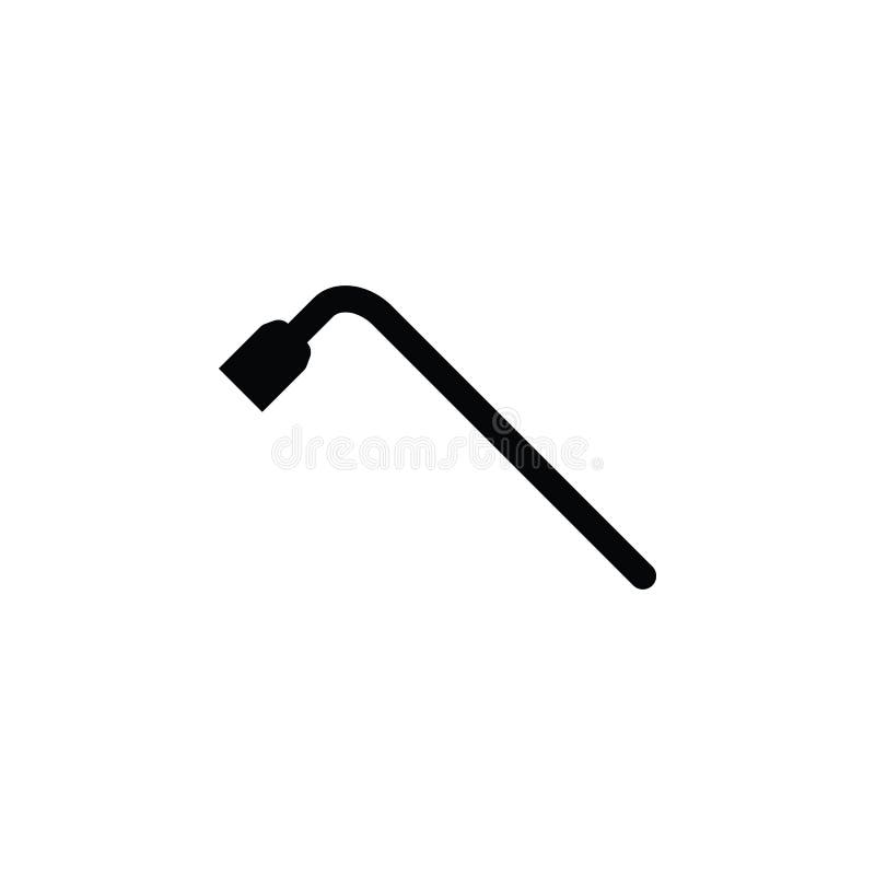 Icône de croix de clé de roue illustration stock Icône de croix de clé de roue illustration stock