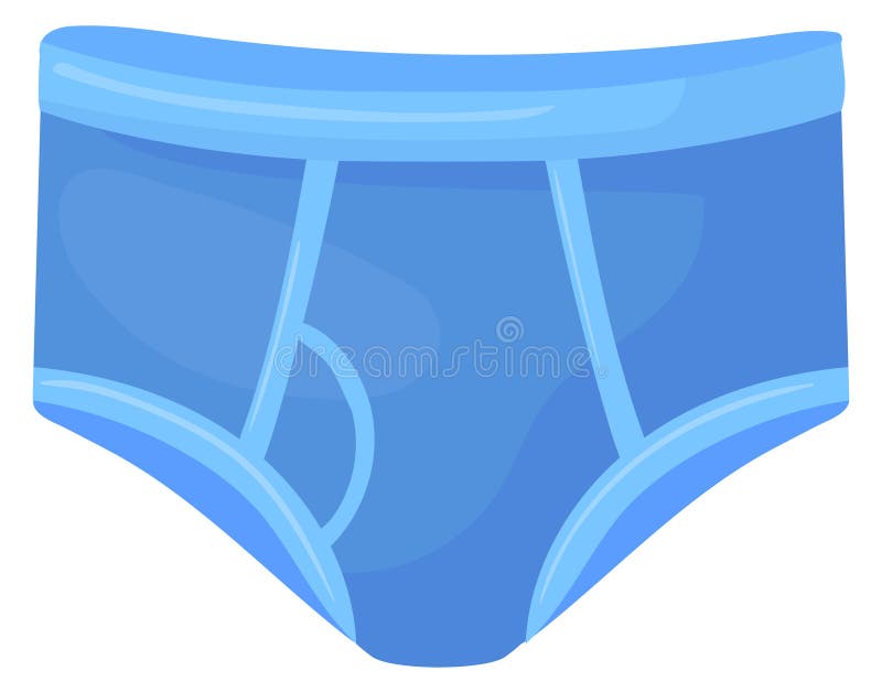 Icône de dessin animé pour mâle bleu. vêtements de natation illustration stock