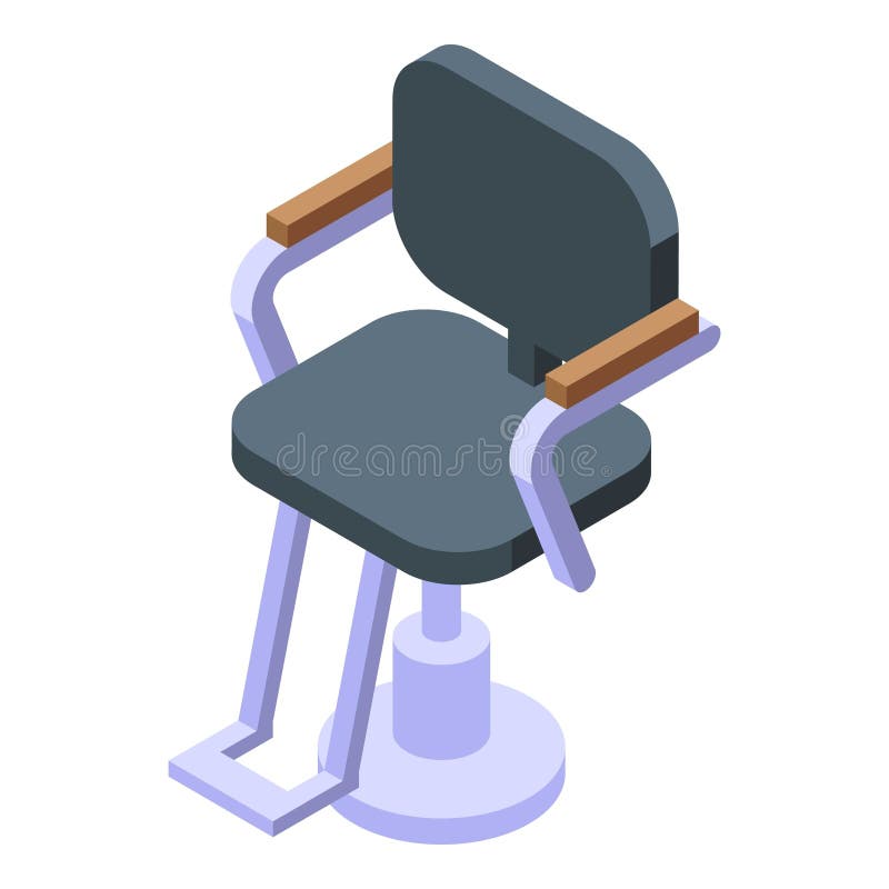 Barber chair icon isometric vector. Saloon chair. Service seat salon. Barber chair icon isometric vector. Saloon chair. Service seat salon