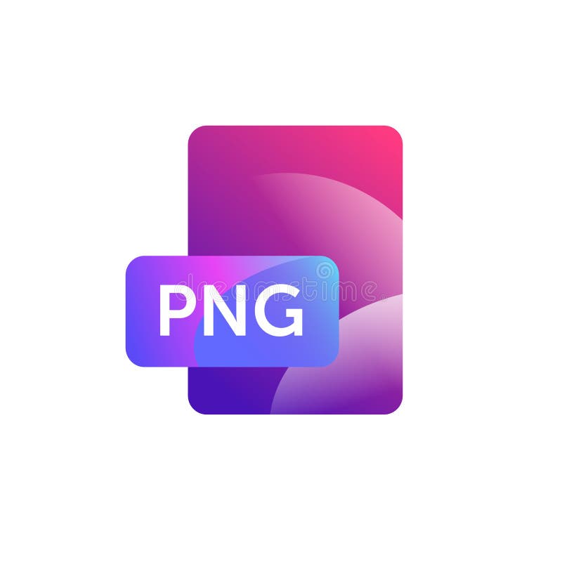 Icône de format de png Vecteur Style plat de gradient Illustration lumineuse et à la mode des icônes L'image est isolée sur le fo illustration stock Icône de format de png Vecteur Style plat de gradient Illustration lumineuse et à la mode des icônes L'image est isolée sur le fo illustration stock