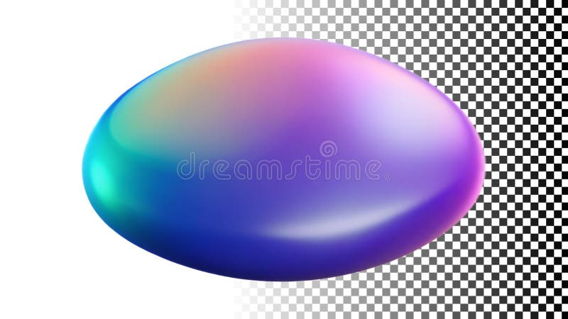 Icône de galets Iridescente représentant des pierres lisses et des éléments uniques png image transparente Génération AI illustration libre de droits