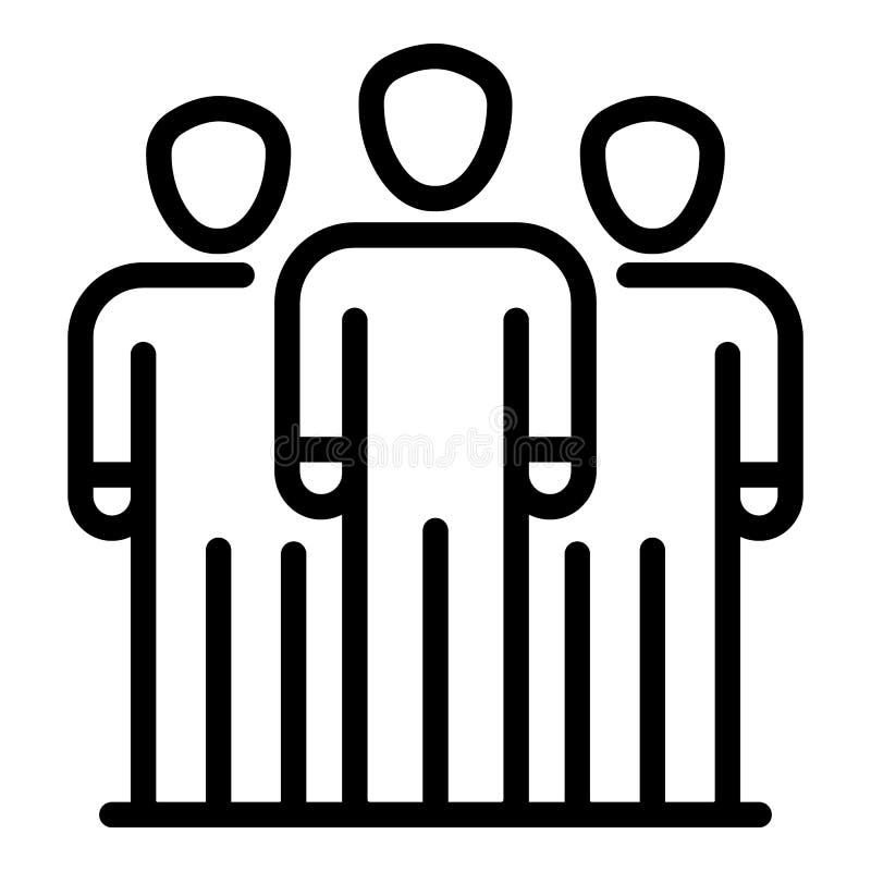 Icône de groupe d'hommes d'affaires, style d'ensemble illustration stock Icône de groupe d'hommes d'affaires, style d'ensemble illustration stock