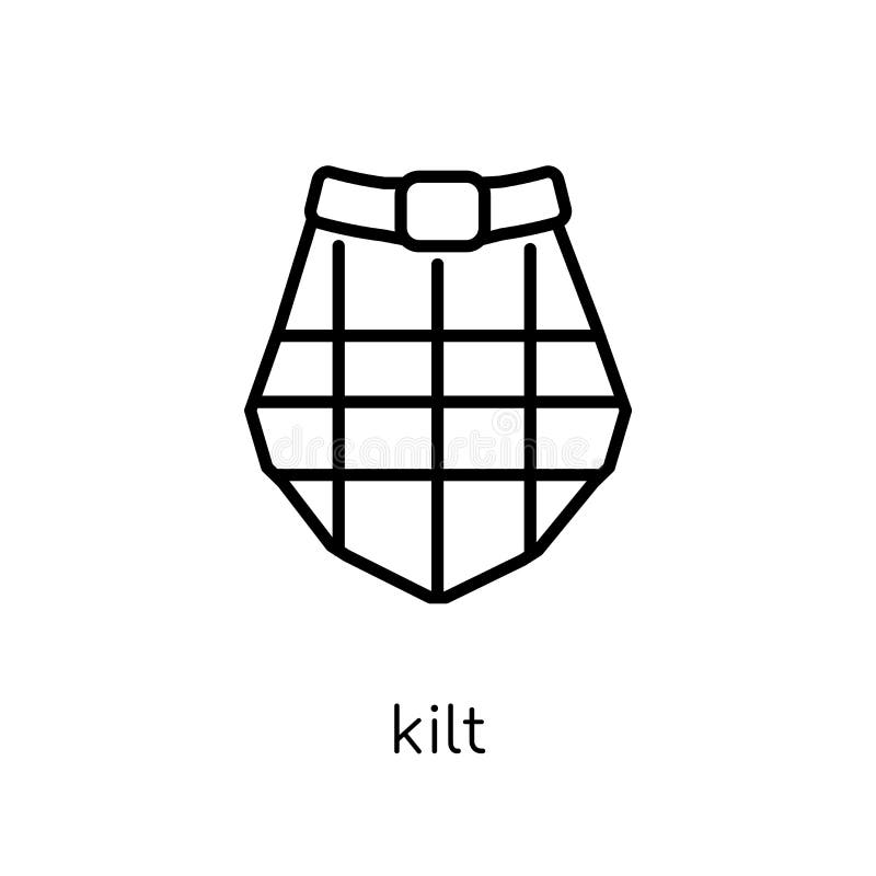 Icône de kilt de collection de kilt illustration de vecteur Icône de kilt de collection de kilt illustration de vecteur
