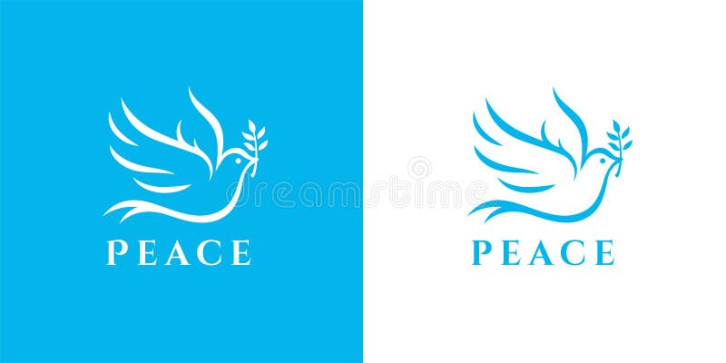 Icône de logo de colombe de la paix