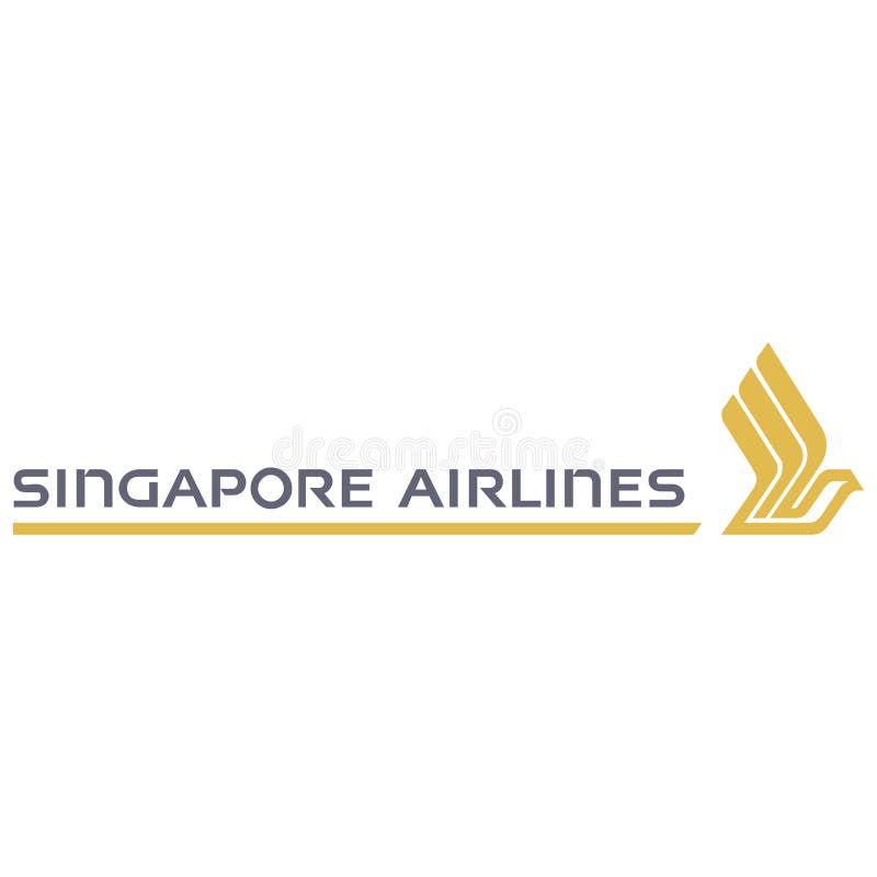 Icône de logo de Singapore Airlines illustration stock Icône de logo de Singapore Airlines illustration stock