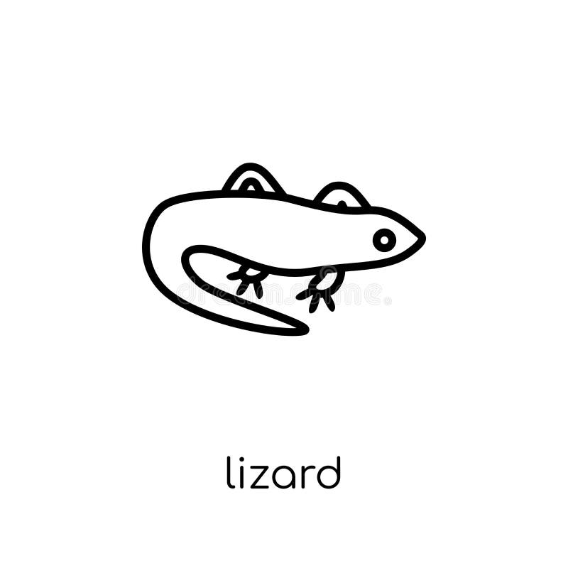Icône de lézard illustration stock Icône de lézard illustration stock