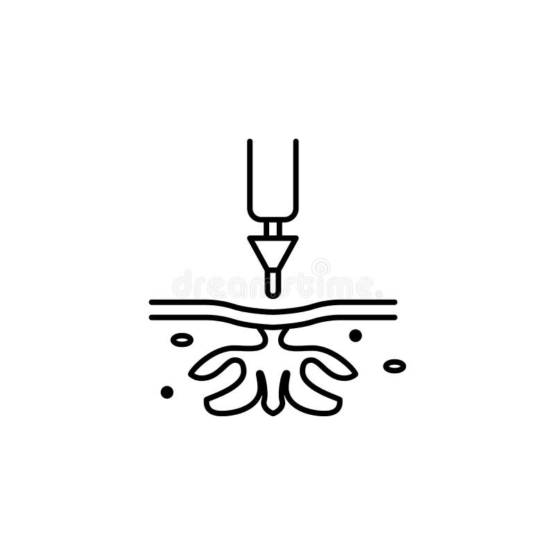 Icône de nettoyage de peau d'injection Élément de beauté et d'icône anti-vieillissement pour les apps mobiles de concept et de We illustration stock Icône de nettoyage de peau d'injection Élément de beauté et d'icône anti-vieillissement pour les apps mobiles de concept et de We illustration stock