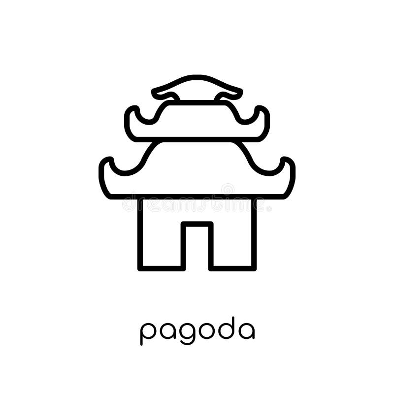 Icône de pagoda illustration de vecteur Icône de pagoda illustration de vecteur