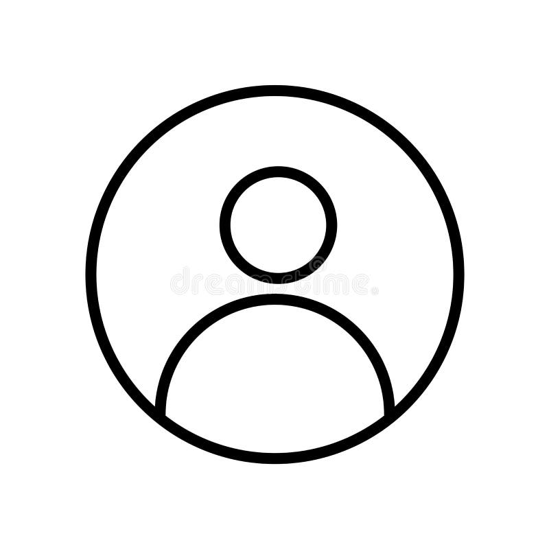 icône de PIC de profil d'isolement sur le fond blanc illustration de vecteur icône de PIC de profil d'isolement sur le fond blanc illustration de vecteur