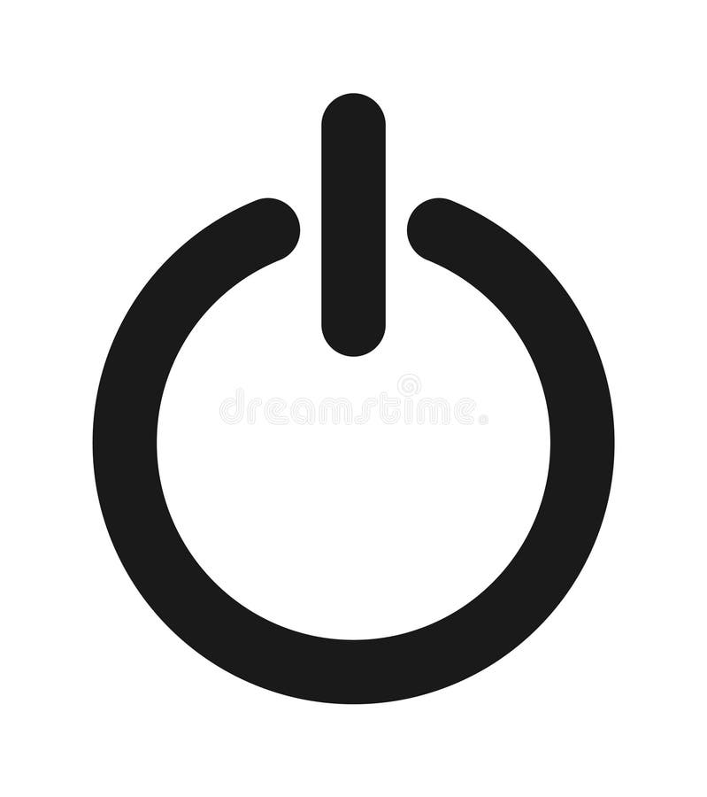 Simple vector filled flat in power icon solid black pictogram isolated on white background. Simple vector filled flat in power icon solid black pictogram isolated on white background