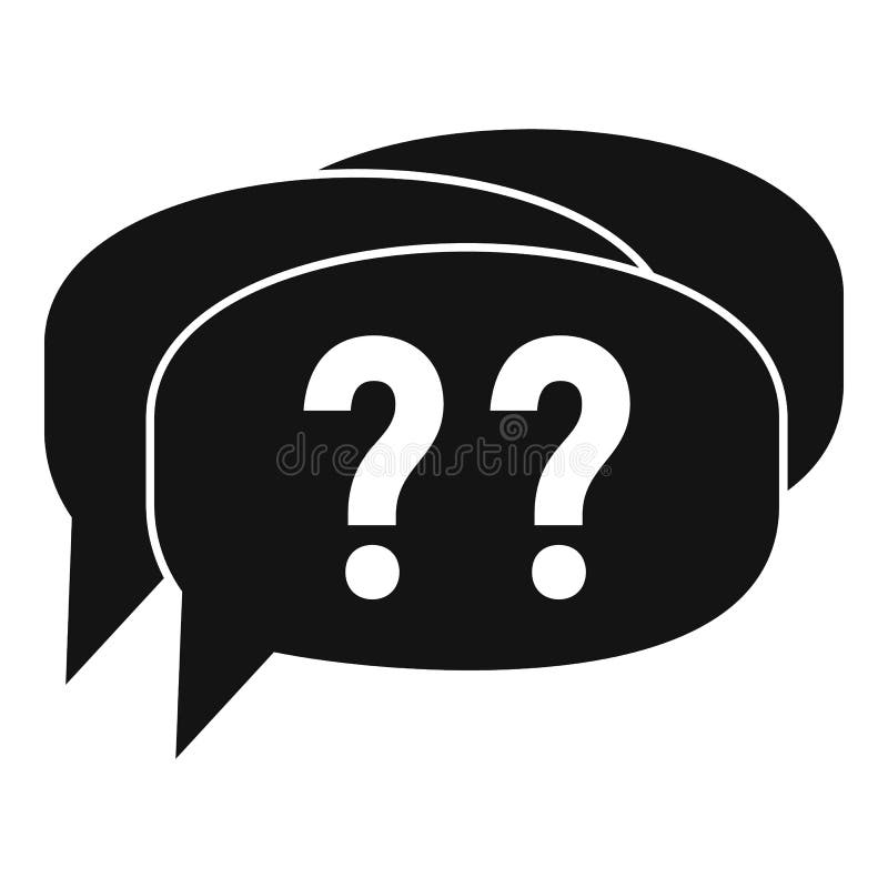 Icône de question alzheimer confuse, style simple illustration libre de droits Icône de question alzheimer confuse, style simple illustration libre de droits