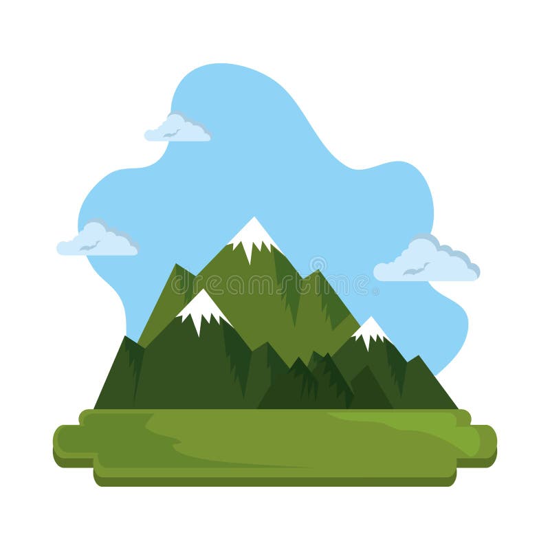 Icône de scène de paysage de champ illustration stock Icône de scène de paysage de champ illustration stock