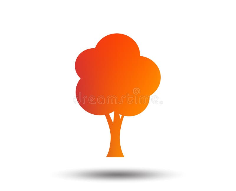 Icône de signe d'arbre Symbole de forêt illustration stock Icône de signe d'arbre Symbole de forêt illustration stock