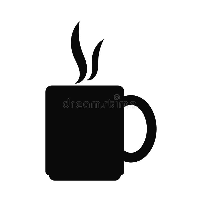 Icône de tasse de café modèle vectoriel illustration