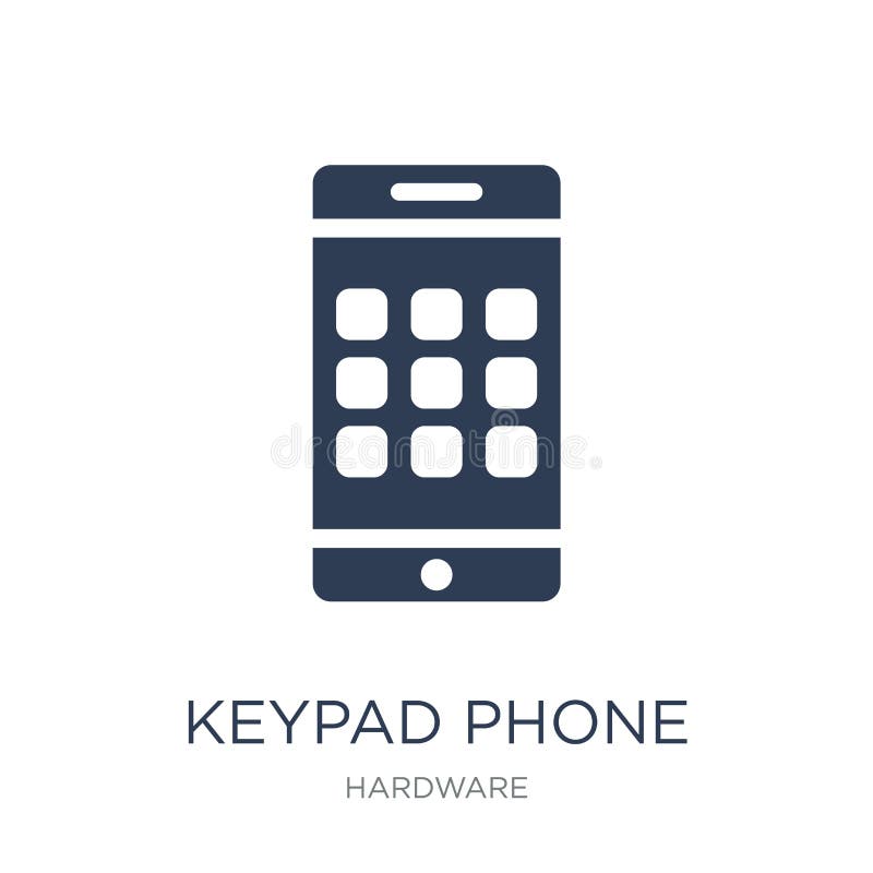 Icône de téléphone de clavier numérique Icône plate à la mode de téléphone de clavier numérique de vecteur sur le blanc illustration de vecteur Icône de téléphone de clavier numérique Icône plate à la mode de téléphone de clavier numérique de vecteur sur le blanc illustration de vecteur