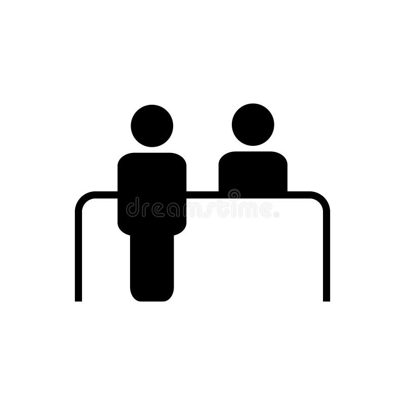 Icône de vecteur de bureau de service à la clientèle Symbole de réception pour la conception graphique, logo, site Web, milieu so illustration de vecteur Icône de vecteur de bureau de service à la clientèle Symbole de réception pour la conception graphique, logo, site Web, milieu so illustration de vecteur