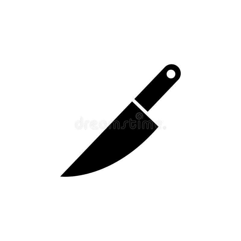 Icône de vecteur de couteau illustration stock Icône de vecteur de couteau illustration stock