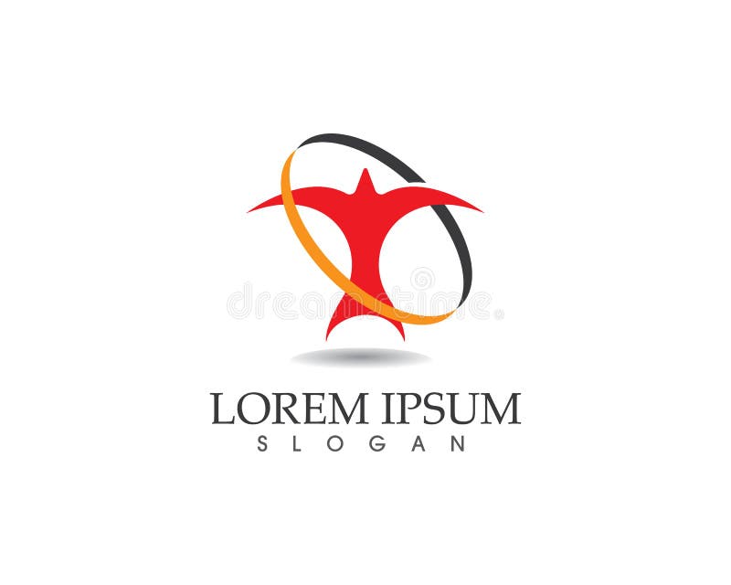 Icône de vecteur d'Eagle Bird Logo Template de faucon illustration stock Icône de vecteur d'Eagle Bird Logo Template de faucon illustration stock