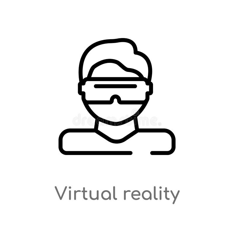icône de vecteur de réalité virtuelle d'ensemble ligne simple noire d'isolement illustration d'élément de concept futé de maison illustration libre de droits icône de vecteur de réalité virtuelle d'ensemble ligne simple noire d'isolement illustration d'élément de concept futé de maison illustration libre de droits