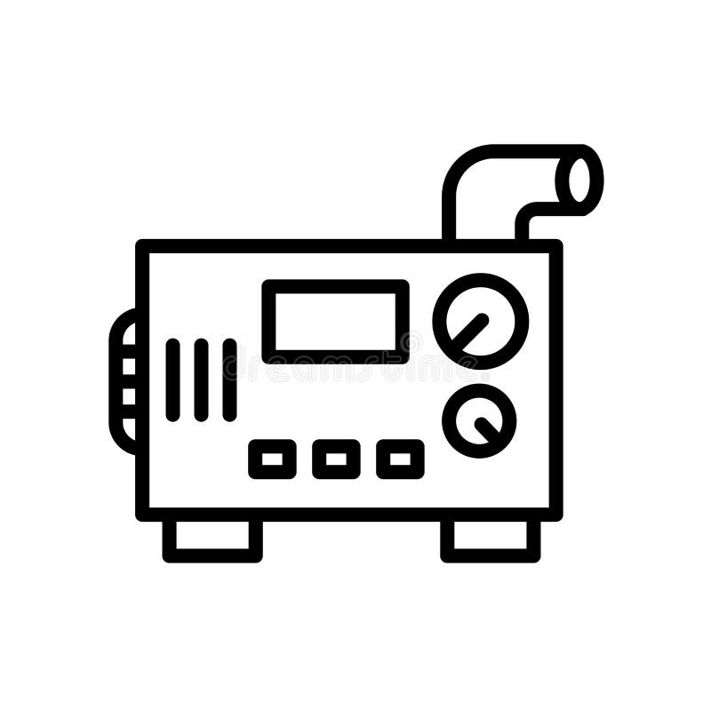 icône diesel de générateur d'isolement sur le fond blanc illustration libre de droits icône diesel de générateur d'isolement sur le fond blanc illustration libre de droits