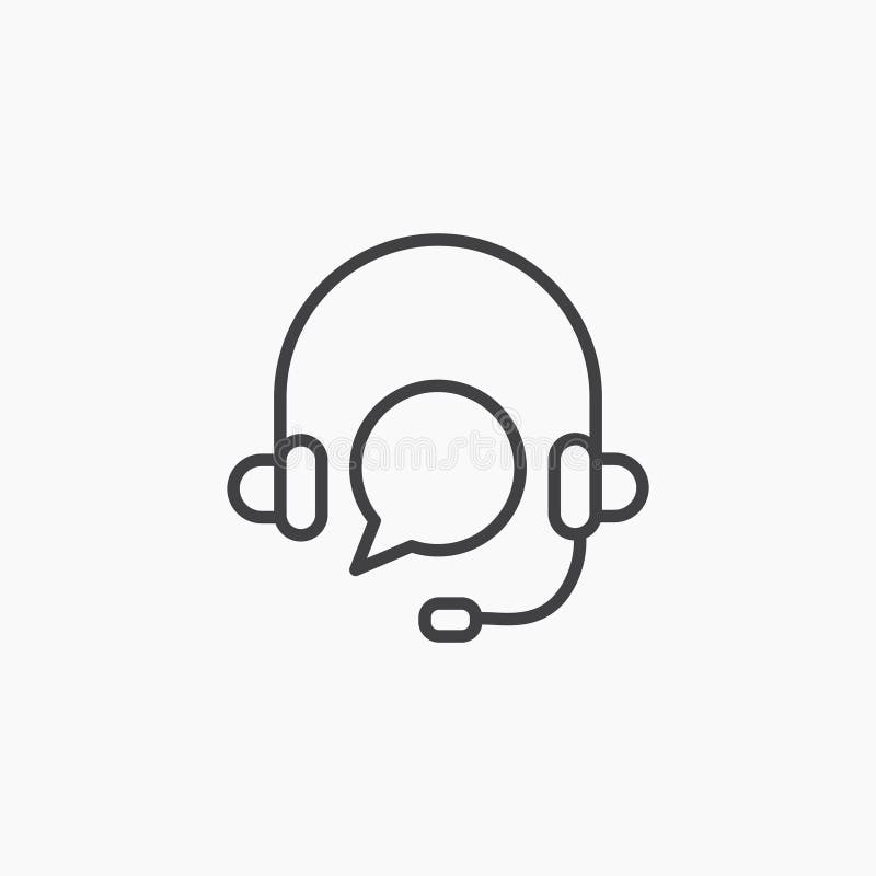 Icône du support client illustration stock