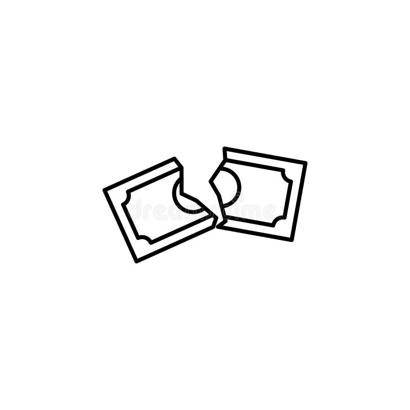 icône déchirée de style d'ensemble de note d'argent Élément d'icône de guerre de devise pour les apps mobiles de concept et de We illustration de vecteur icône déchirée de style d'ensemble de note d'argent Élément d'icône de guerre de devise pour les apps mobiles de concept et de We illustration de vecteur