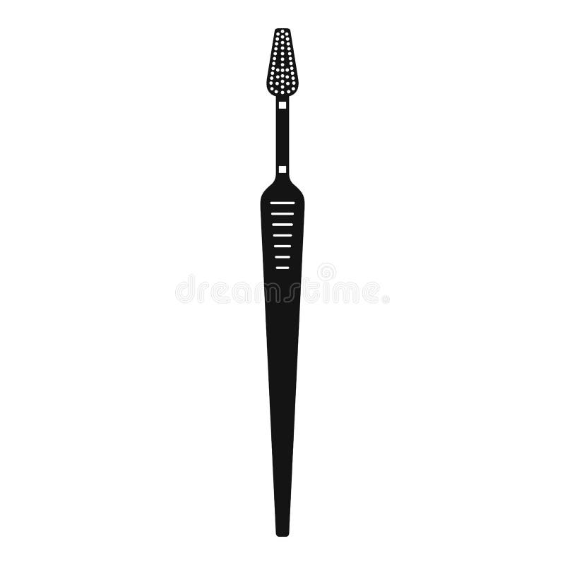 Icône forte de brosse à dents, style simple illustration stock Icône forte de brosse à dents, style simple illustration stock