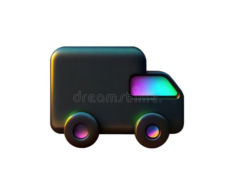 Icône Iridescente transport durable isolé sur fond blanc illustration de vecteur