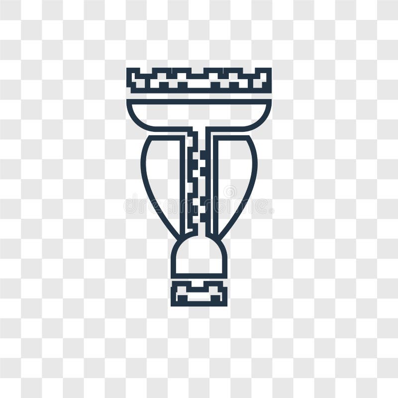 Icône linéaire de vecteur de concept de vase d'isolement sur le backgrou transparent illustration de vecteur Icône linéaire de vecteur de concept de vase d'isolement sur le backgrou transparent illustration de vecteur