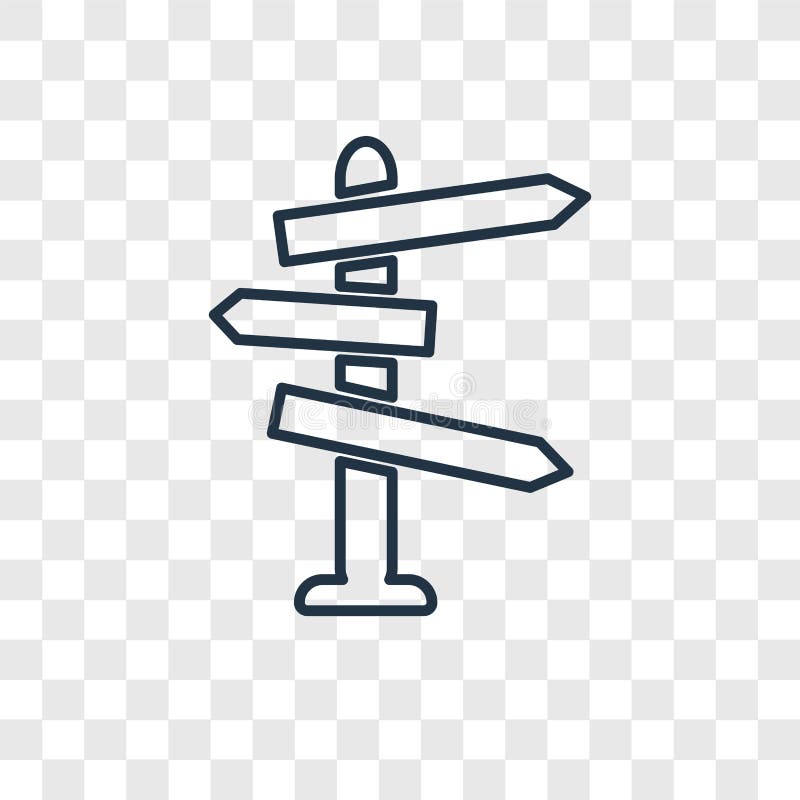 Icône linéaire de vecteur directionnel d'isolement sur le backgroun transparent illustration de vecteur Icône linéaire de vecteur directionnel d'isolement sur le backgroun transparent illustration de vecteur