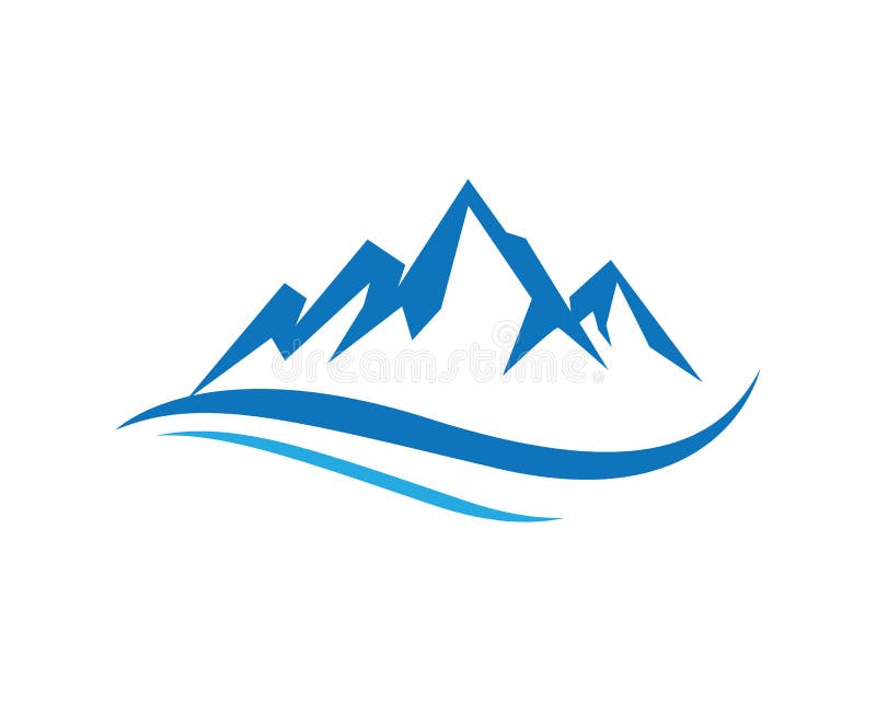 Icône Logo Business Template de montagne illustration stock Icône Logo Business Template de montagne illustration stock