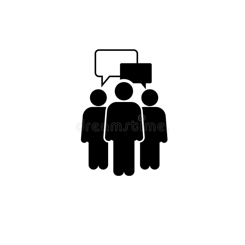 Icône parlante de personnes Une d'icônes réglées de vecteur de Web illustration stock Icône parlante de personnes Une d'icônes réglées de vecteur de Web illustration stock