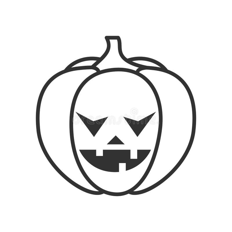 Icône plate de Halloween d'ensemble effrayant de potiron illustration libre de droits Icône plate de Halloween d'ensemble effrayant de potiron illustration libre de droits