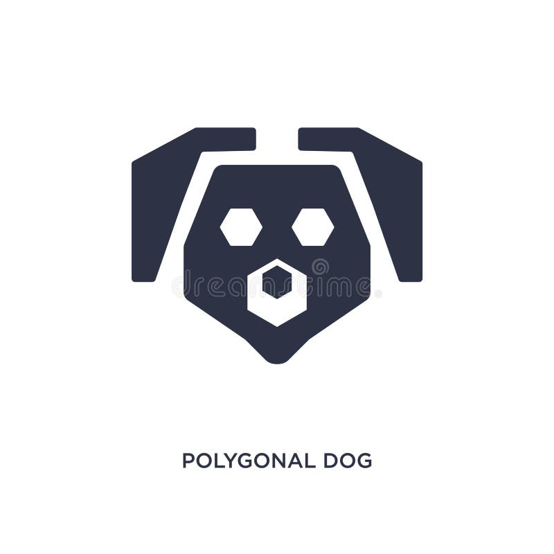 icône polygonale de chien sur le fond blanc Illustration simple d'élément de concept de la géométrie illustration libre de droits icône polygonale de chien sur le fond blanc Illustration simple d'élément de concept de la géométrie illustration libre de droits