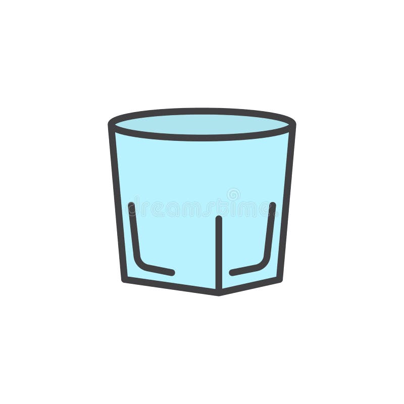 Icône remplie par verre à liqueur d'ensemble de vodka illustration libre de droits Icône remplie par verre à liqueur d'ensemble de vodka illustration libre de droits