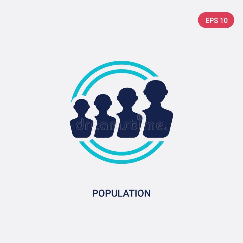 Two color population vector icon from digital economy concept. isolated blue population vector sign symbol can be use for web, mobile and logo. eps 10. Two color population vector icon from digital economy concept. isolated blue population vector sign symbol can be use for web, mobile and logo. eps 10