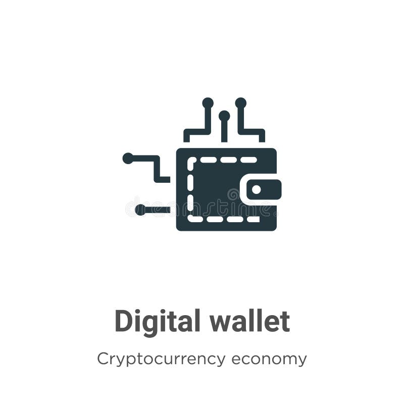 Digital wallet vector icon on white background. Flat vector digital wallet icon symbol sign from modern cryptocurrency economy and finance collection for mobile concept and web apps design. Digital wallet vector icon on white background. Flat vector digital wallet icon symbol sign from modern cryptocurrency economy and finance collection for mobile concept and web apps design