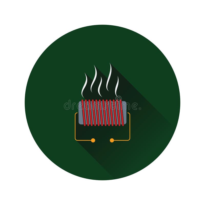 Icône électrique d'appareil de chauffage illustration stock Icône électrique d'appareil de chauffage illustration stock