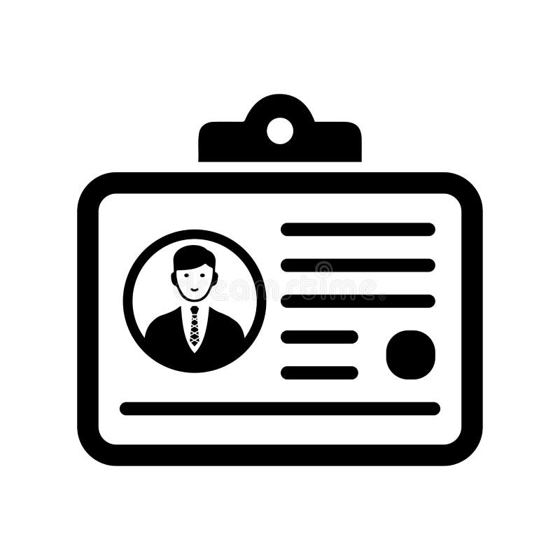 Id Identity Card Name Black Icon Stock Vector Illustration Of Name Information Id Identity Card Name Black Icon Stock Vector Illustration Of Name Information